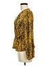 Sage & Citrus 100% Polyester Gold Long Sleeve Blouse Size M - photo 5