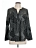 Daniel Rainn Animal Print Gray Long Sleeve Blouse Size L - photo 1