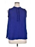 Worthington 100% Polyester Blue Sleeveless Blouse Size XL - photo 1