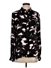 Proenza Schouler 100% Silk Print Black Blouse Size 4 - photo 1