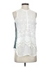 Johnny Was 100% Rayon White Sleeveless Blouse Size XS - photo 1