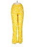 Compania Fantastica Print Yellow Casual Pants Size M - photo 1