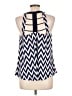 Perseption Concept 100% Polyester Blue Sleeveless Blouse Size L - photo 2