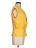 Elie Tahari Yellow Sleeveless Silk Top Size M - photo 4