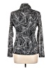 Alfani 100% Nylon Silver Long Sleeve Blouse Size L - photo 2