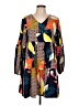 Unbranded Print Orange Casual Dress Size L - photo 1
