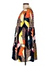 Unbranded Print Orange Casual Dress Size L - photo 5