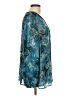 Sag Harbor 100% Polyester Teal 3/4 Sleeve Blouse Size L - photo 4