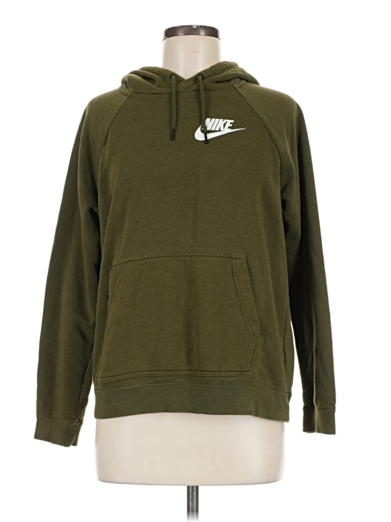 Pre-owned Nike Pullover Hoodie In Green