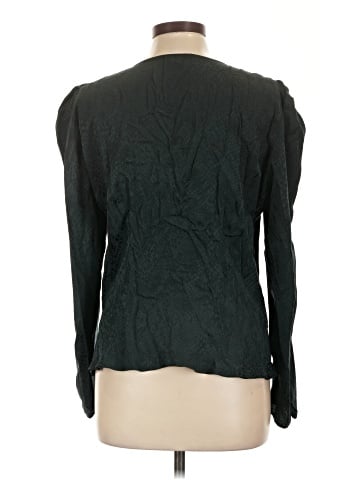 Parker Long Sleeve Silk Top (view 2)