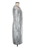 Calvin Klein Metallic Silver Cocktail Dress Size 8 - photo 4