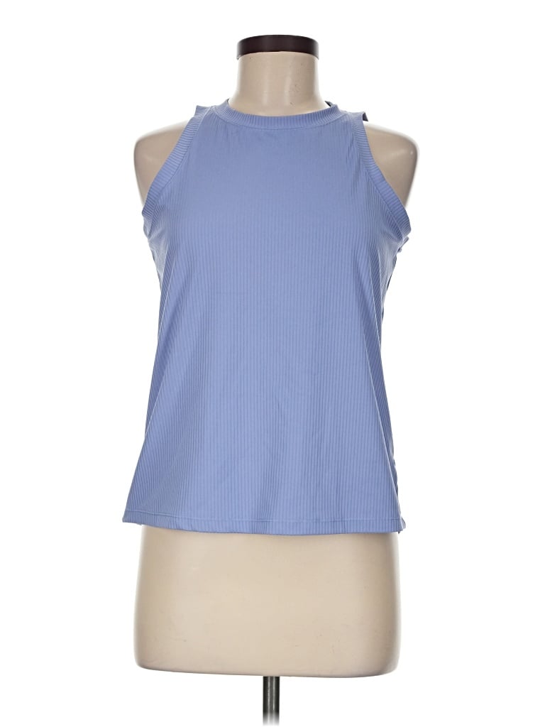 Pre-owned Rbx Tank Top Blue Halter Neckline Tops