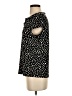 Kasper Polka Dots Black Short Sleeve Top Size S - photo 5