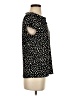 Kasper Polka Dots Black Short Sleeve Top Size S - photo 4