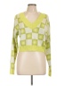 madden nyc 100% Acrylic Checkered-gingham Green Pullover Sweater Size L - photo 1