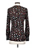 CAbi 100% Polyester Hearts Black Long Sleeve Blouse Size XS - photo 2