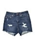 Universal Thread Stars Blue Denim Shorts Size 4 - photo 1