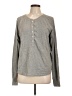 Three Dots Gray Long Sleeve Henley Size L - photo 1