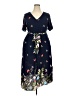 BLOOMCHIC 100% Rayon Floral Blue Casual Dress Size 18 - photo 1