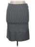 Rafaella Stripes Gray Casual Skirt Size XL - photo 1