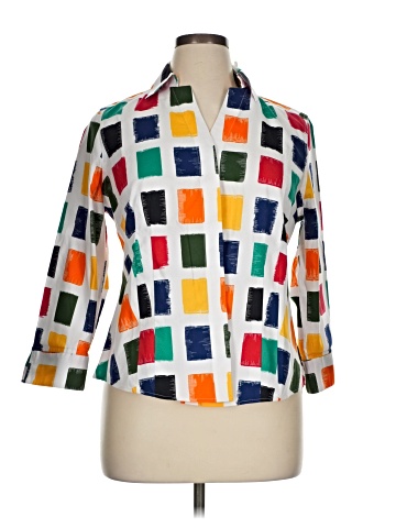 Taylor 3/4 Sleeve Button-Down Shirt (view 1)