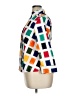 Taylor Color Block White 3/4 Sleeve Button-Down Shirt Size 14 Petite - photo 5