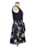 Unbranded 100% Polyester Floral Blue Cocktail Dress Size M - photo 4