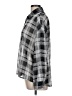 Shein 100% Polyester Plaid Gray Long Sleeve Blouse Size 12 - photo 5