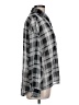 Shein 100% Polyester Plaid Gray Long Sleeve Blouse Size 12 - photo 4