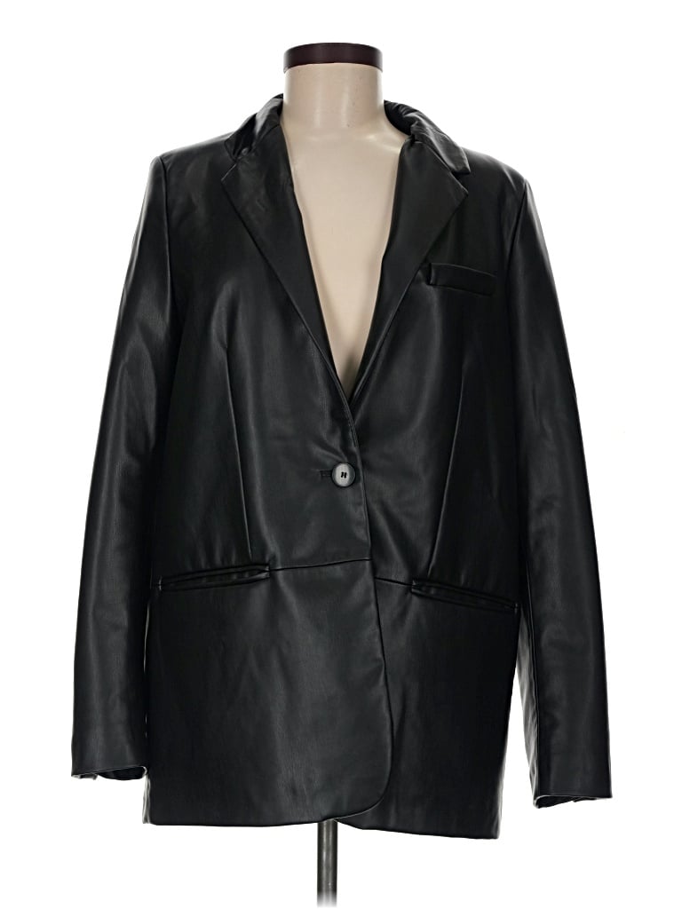 Pre-owned Zara Blazer Jacket In Black