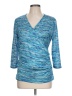 Cato Blue 3/4 Sleeve Top Size L - photo 1
