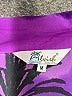 Lavish 100% Polyester Tropical Purple Short Sleeve Blouse Size M - photo 7