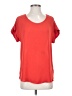 Pleione 100% Polyester Orange Red Short Sleeve Blouse Size S - photo 1