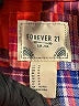 Forever 21 100% Cotton Plaid Red Long Sleeve Button-Down Shirt Size M - photo 7