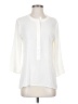 Express 100% Polyester Ivory 3/4 Sleeve Blouse Size S - photo 1
