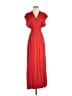 Tysa 100% Rayon Solid Red Casual Dress Size (2) - photo 1