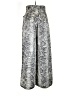 Muse 100% Polyester Paisley Silver Casual Pants Size M - photo 2