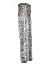 Muse 100% Polyester Paisley Silver Casual Pants Size M - photo 4