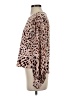 Express Outlet Animal Print Brown Long Sleeve Blouse Size S - photo 5