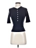 Assorted Brands Blue Short Sleeve Turtleneck Size S - photo 1