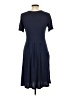 Assorted Brands Solid Blue Casual Dress Size L - photo 2