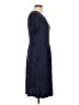 Assorted Brands Solid Blue Casual Dress Size L - photo 4