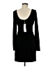 BCBGeneration Solid Black Cocktail Dress Size M - photo 2