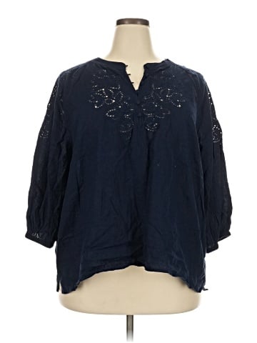 Caslon 3/4 Sleeve Blouse (view 1)