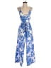 My Michelle Paisley Blue Jumpsuit Size 1 - photo 1