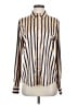 Lulus 100% Polyester Stripes Ivory Long Sleeve Blouse Size S - photo 1