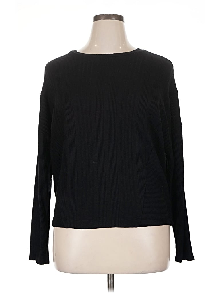Pre-owned Simply Vera Vera Wang 3/4 Sleeve T-shirt In Black
