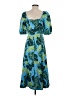 Draper James 100% Polyester Tropical Blue Casual Dress Size 2 - photo 2