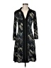 Connected Apparel Graphic Black Casual Dress Size 6 - photo 1