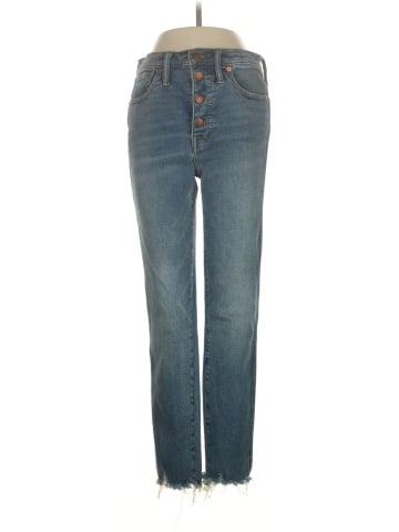 Madewell 10" High-Rise Skinny Jeans in Cordova Wash: Button-Front Edition (view 1)